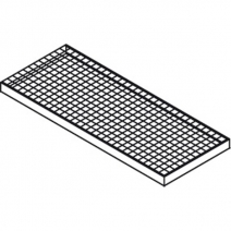 Paleta (wanna) wychwytowa LOW, platforma robocza FW7, stalowa, 168 l, ocynkowana